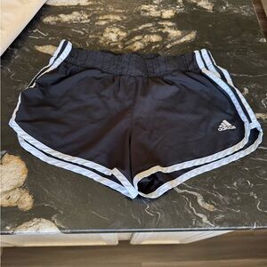 Adidas Women's Black and White Athletic Shorts